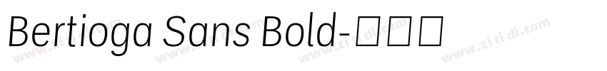 Bertioga Sans Bold字体转换